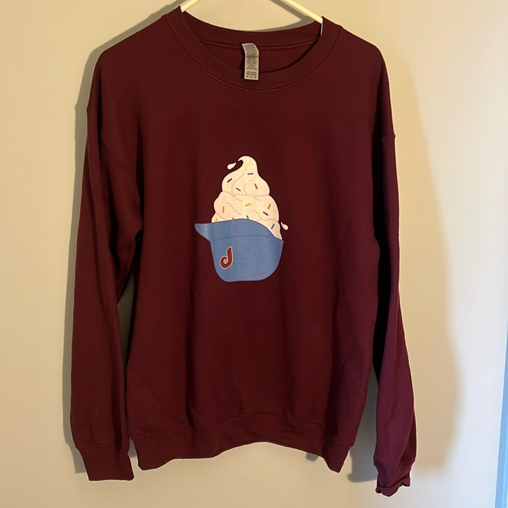 Maroon Philadelphia Phillies Ice Cream Helmet Sweatshirt